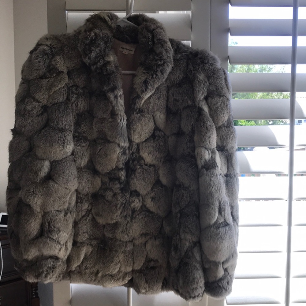 Rabbit fur coat